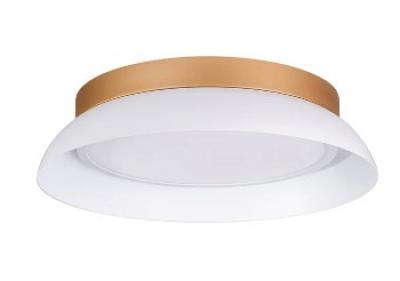 Auster White & Gold Wide Trim to Suit 24W LED Ceiling Oyster